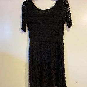 Black lace dress